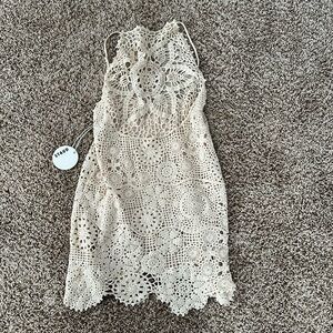 Staud Whimsy dress-cream NWT sz M/L
